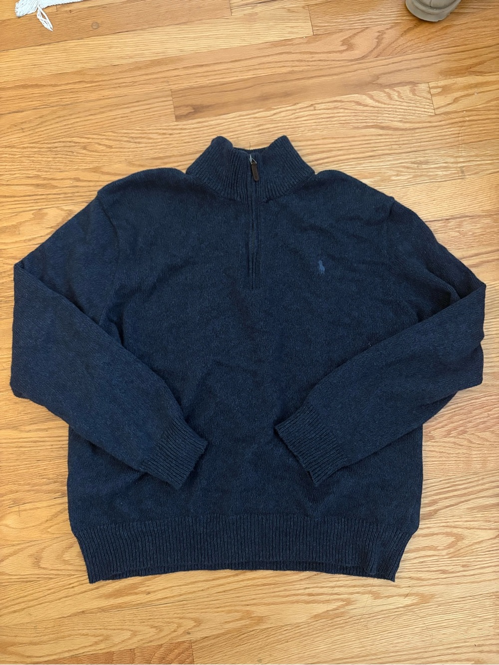 Ralph Lauren Navy Half-Zip Sweater